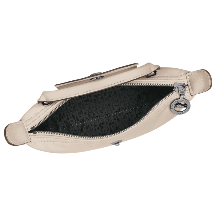 Longchamp Mini Leather Bag White — interior view