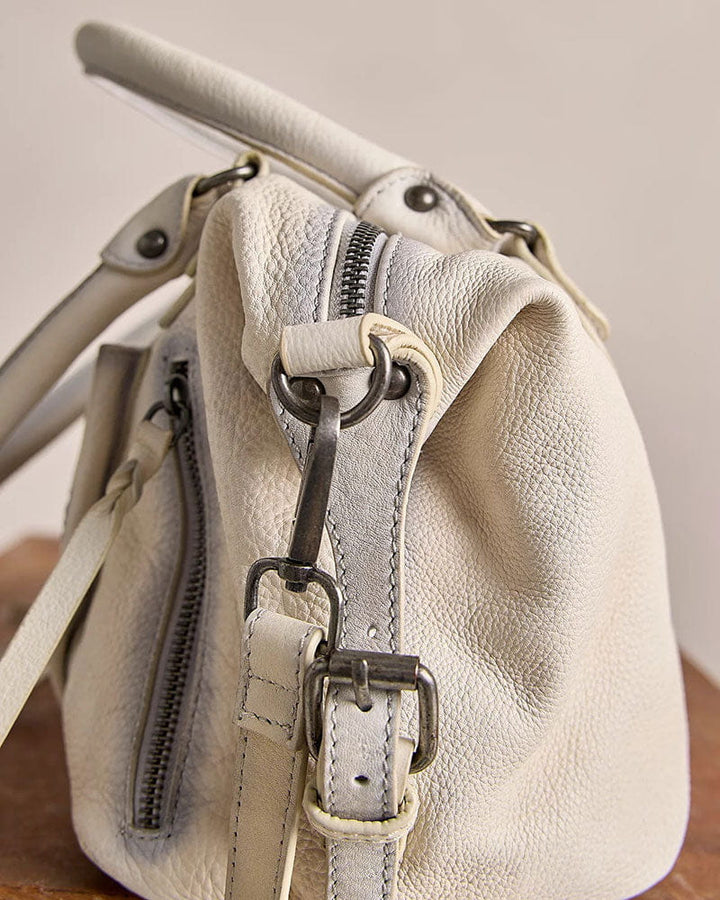 Women's Music Festival Distressed Leather Crossbody Bag