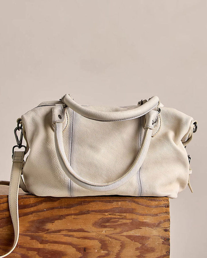 Women's Music Festival Distressed Leather Crossbody Bag