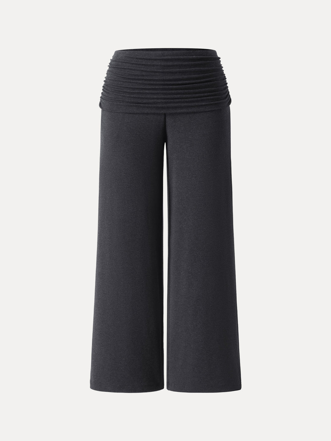 Non-Itchy Wool Blend Drapey Wide Leg Pull-on Pants with Pockets