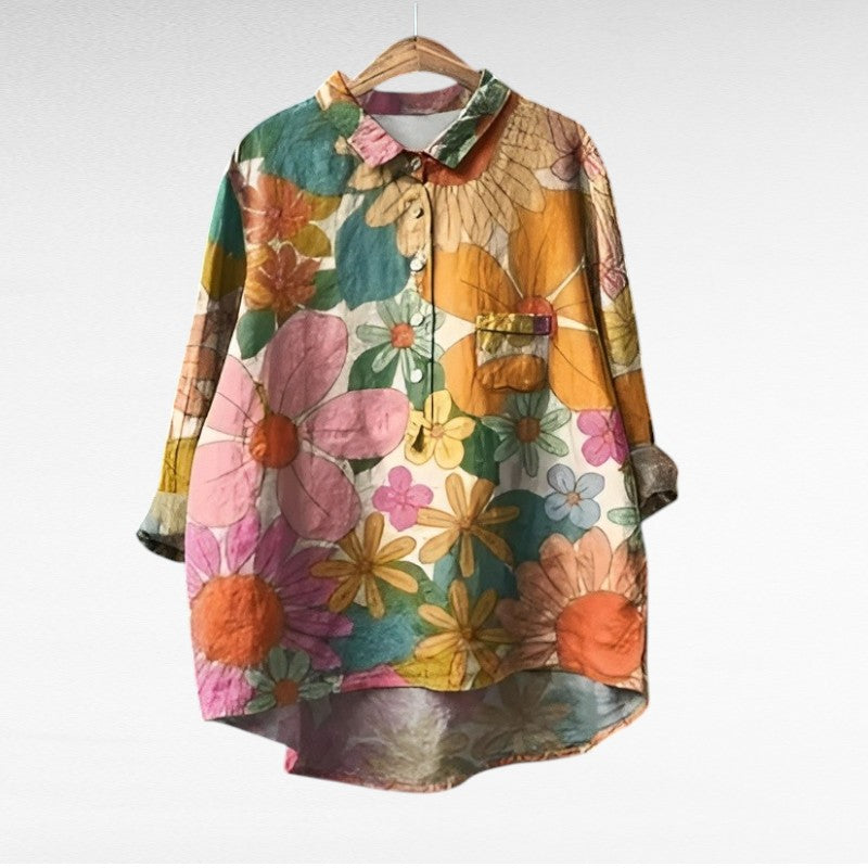 Katherine Colourful Summer Blouse — alternate view