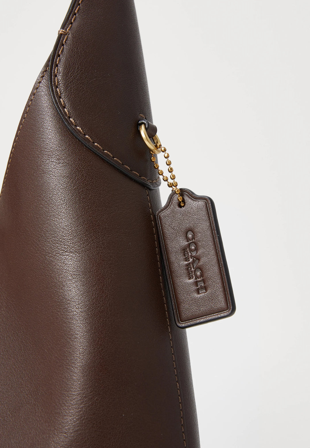Coach Brooklyn 28 brown shoulder bag - side view
