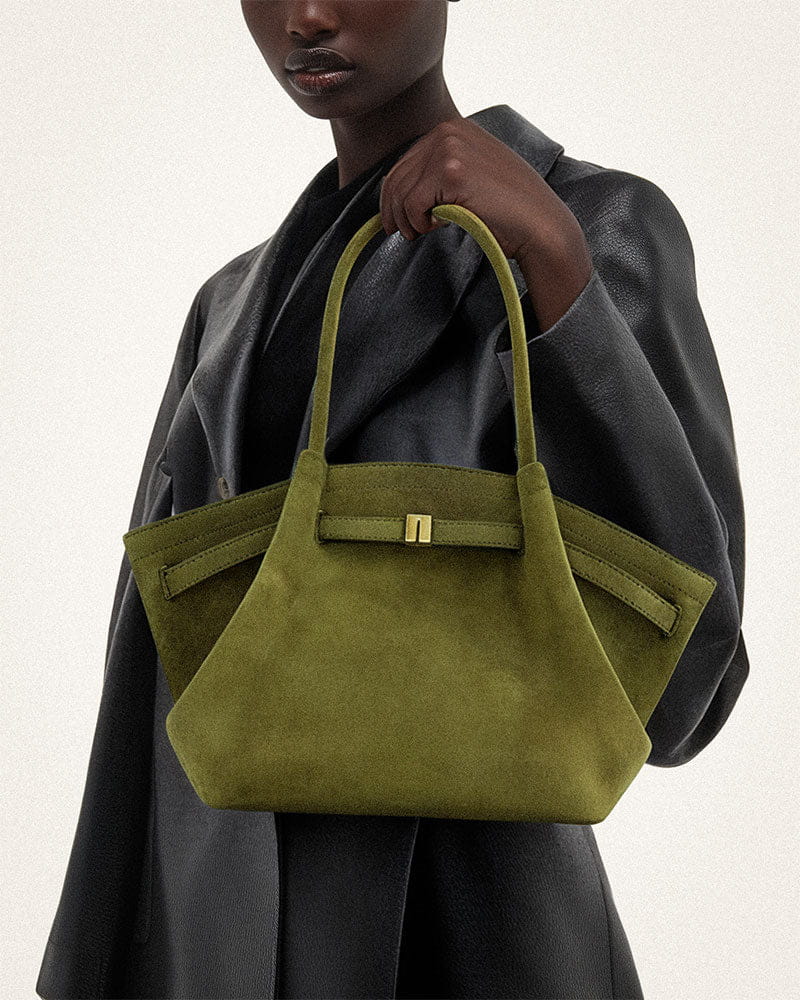 Women's Boutique Shopping Elegant Hexagonal Suede Bag