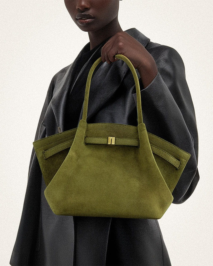 Women's Boutique Shopping Elegant Hexagonal Suede Bag