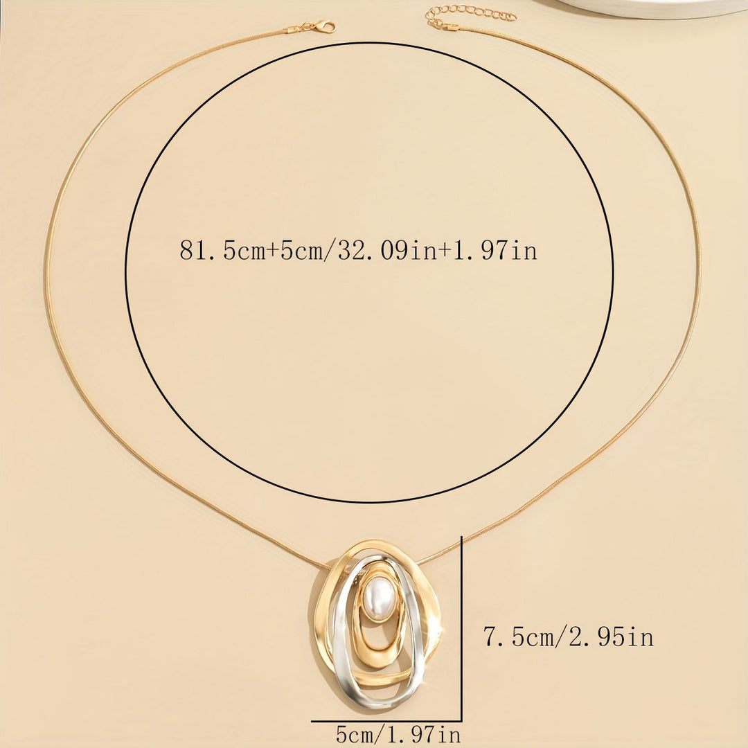 Angled view showing the pendant's dimensional shape