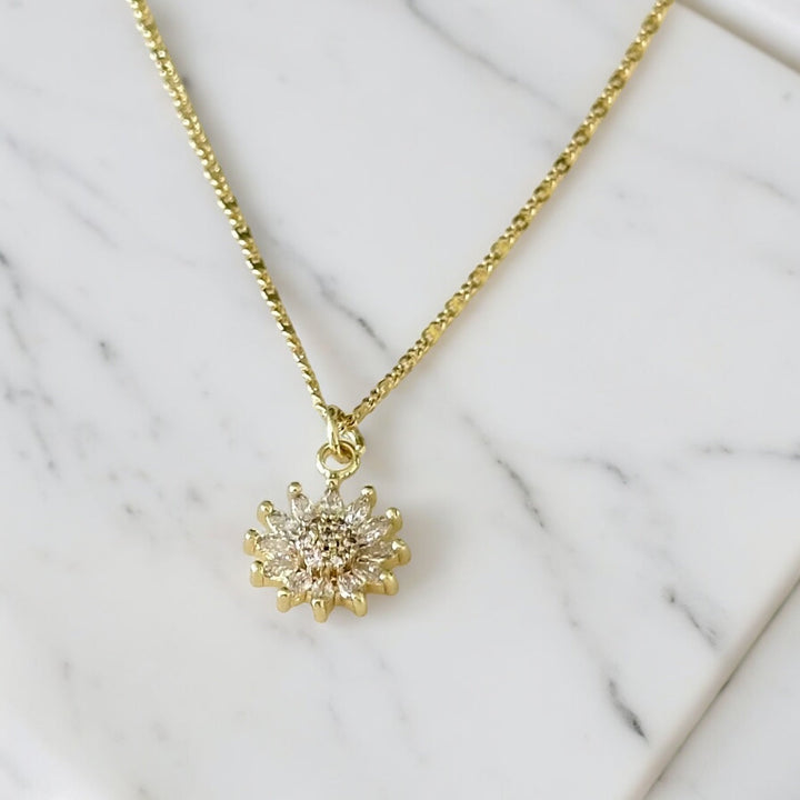 Lucia Sunflower Necklace