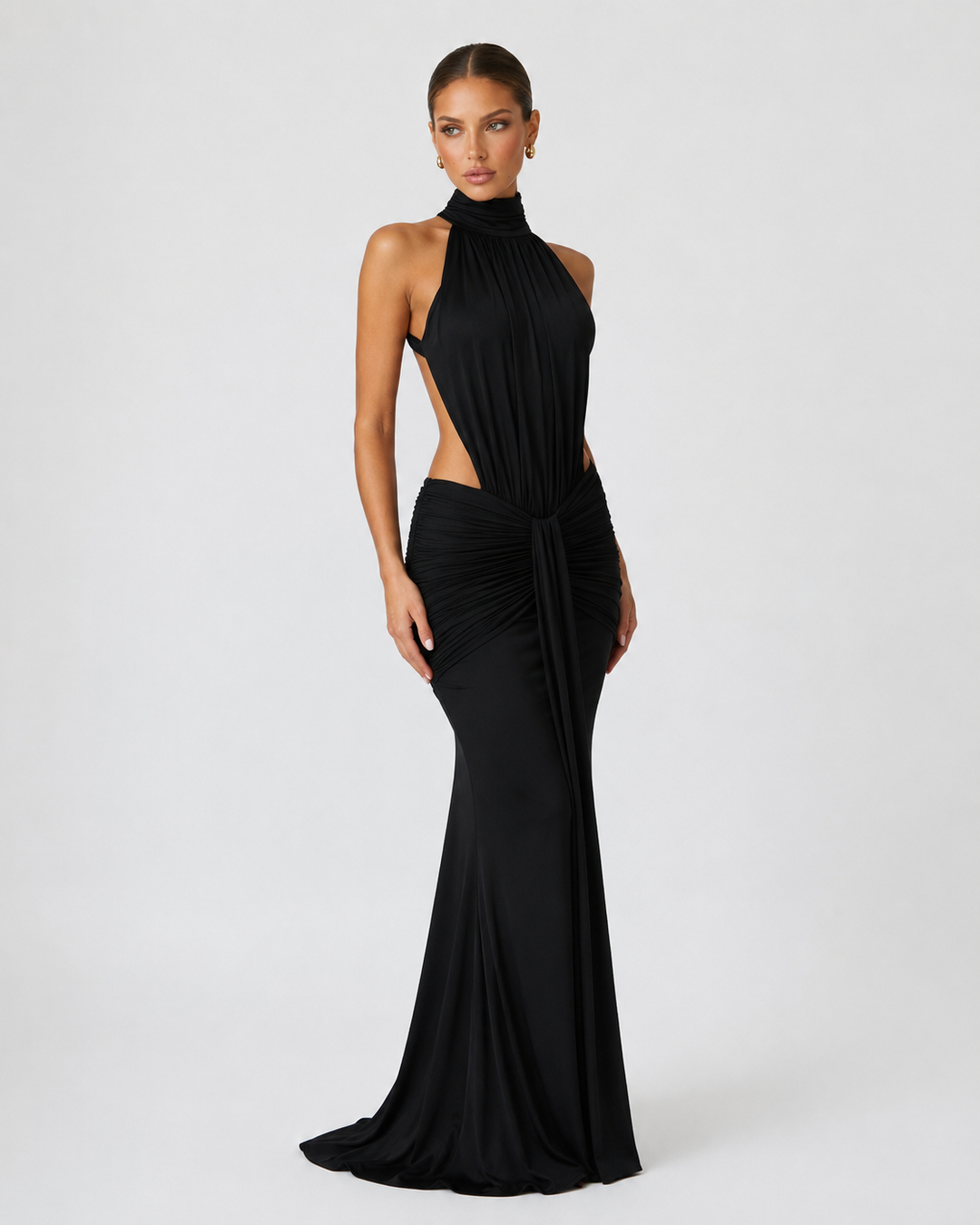 Scarlet Muse Gown - women's gown, shoulder detail