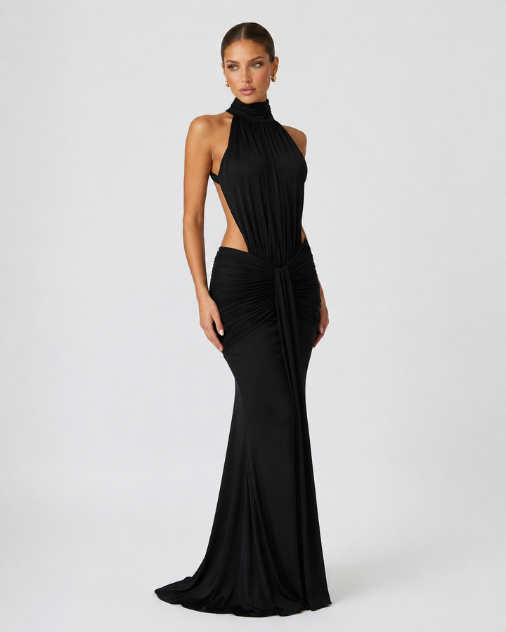 Scarlet Muse Gown - women's gown, shoulder detail