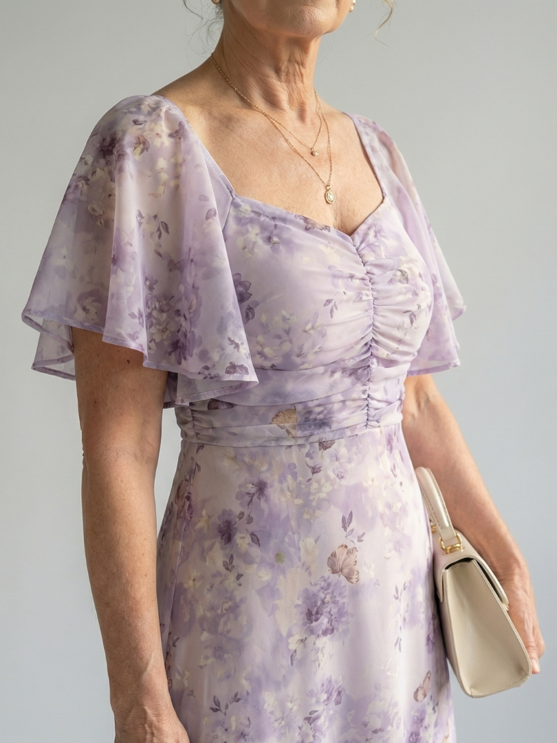 Vaelis Midi Dress — back view