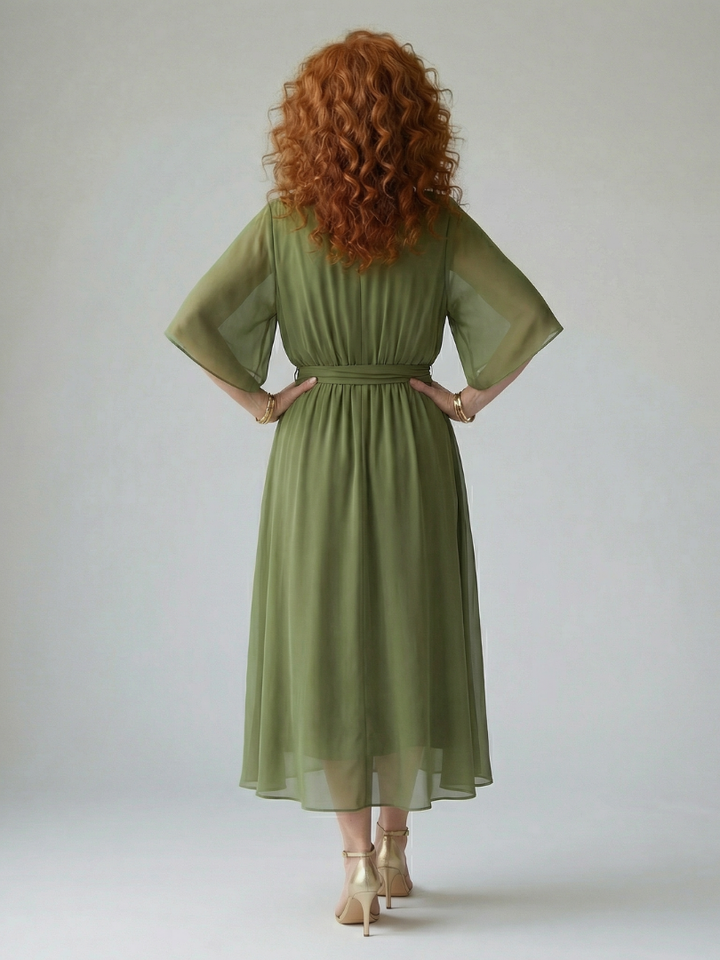 Elric Midi Dress — back view