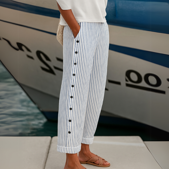 Rea Striped Pants — back view