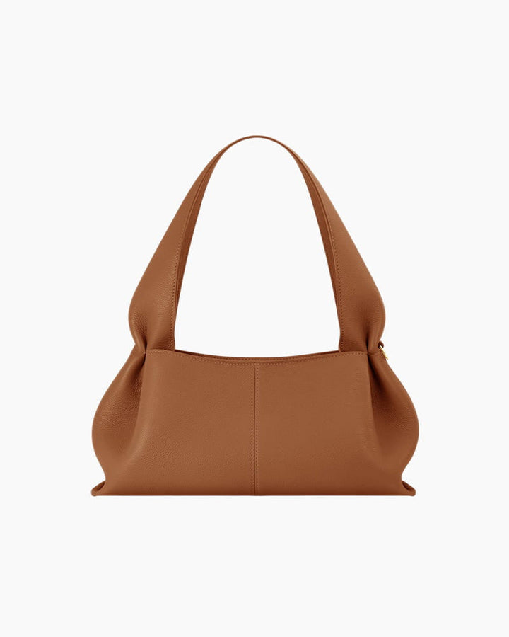 Modern Structured Calf Leather Hobo Bag