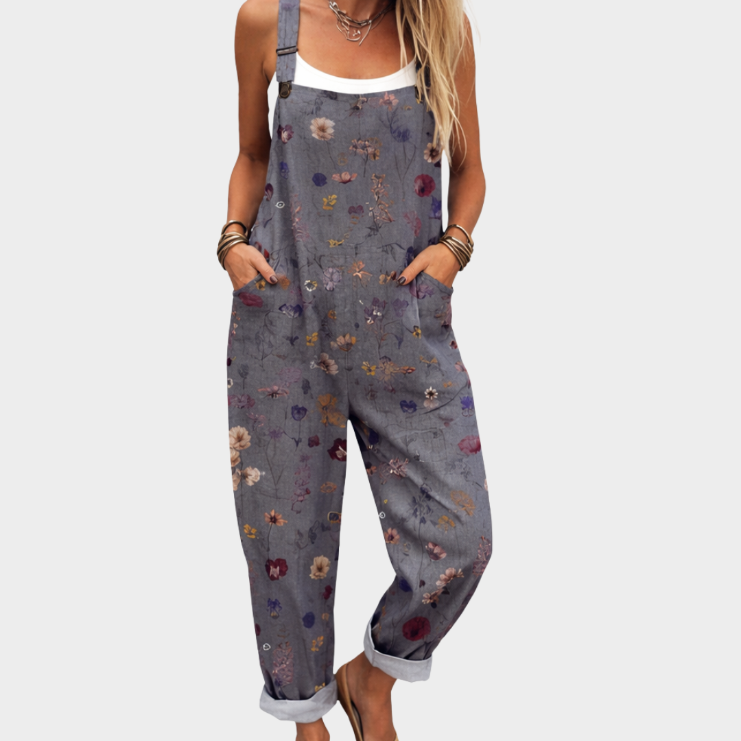 Relaxed Dungaree Jumpsuit — front view