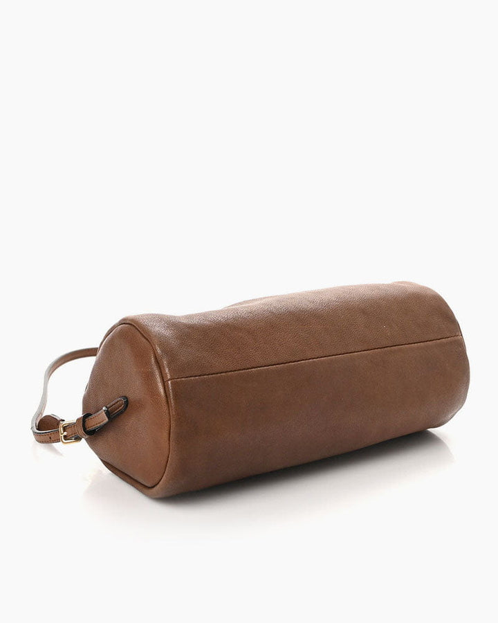 Women's Compact Leather Pouch Bag
