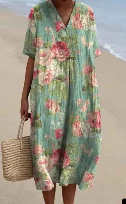Margaret Floral Maxi Dress — product view