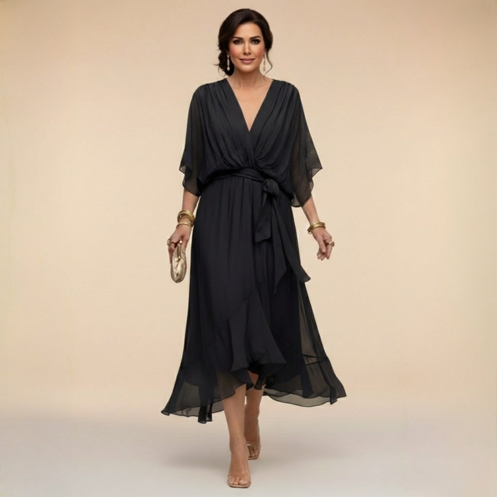 Bella - Flowing V-Neck Silhouette Dress