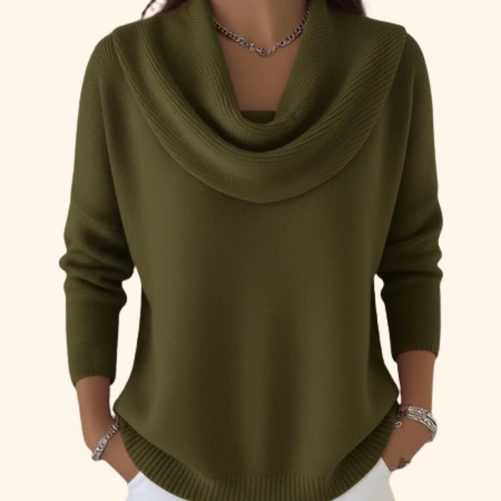 Eliza | Elegant Jumper with Cowl Neck