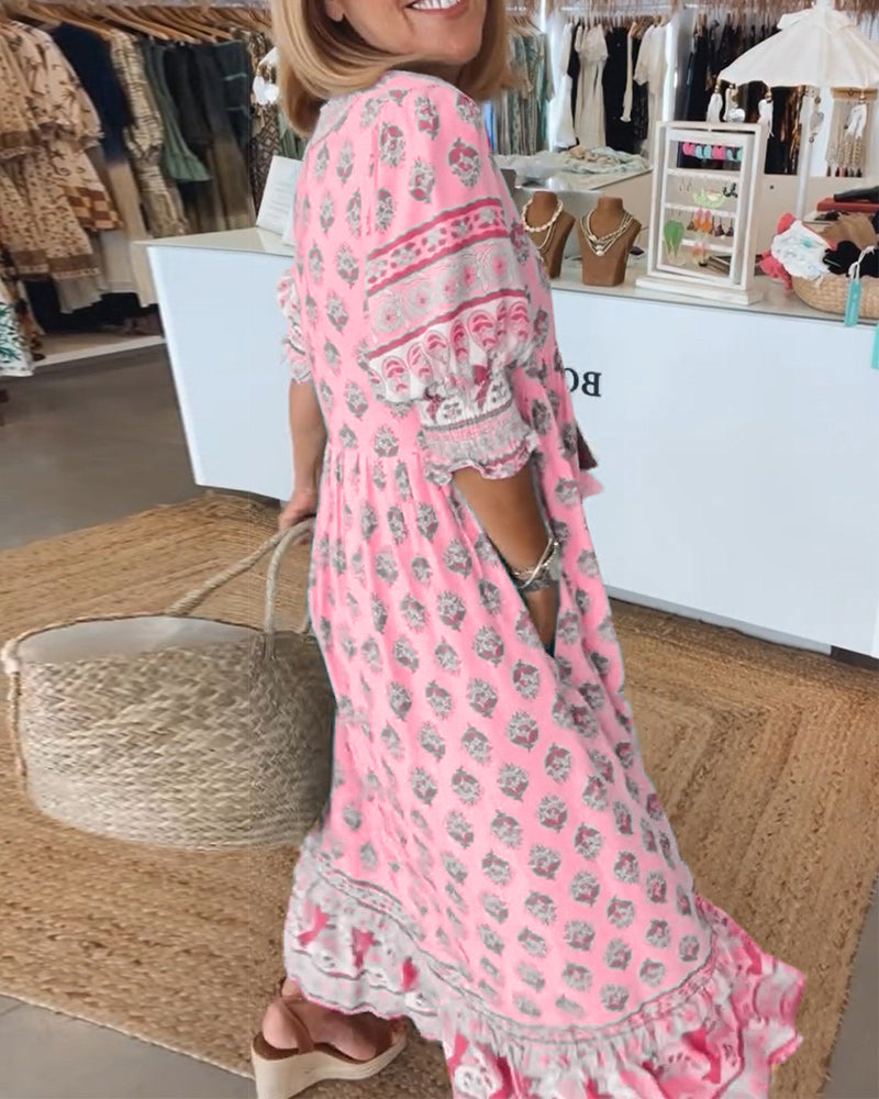 Elle | Flowing bohemian dress