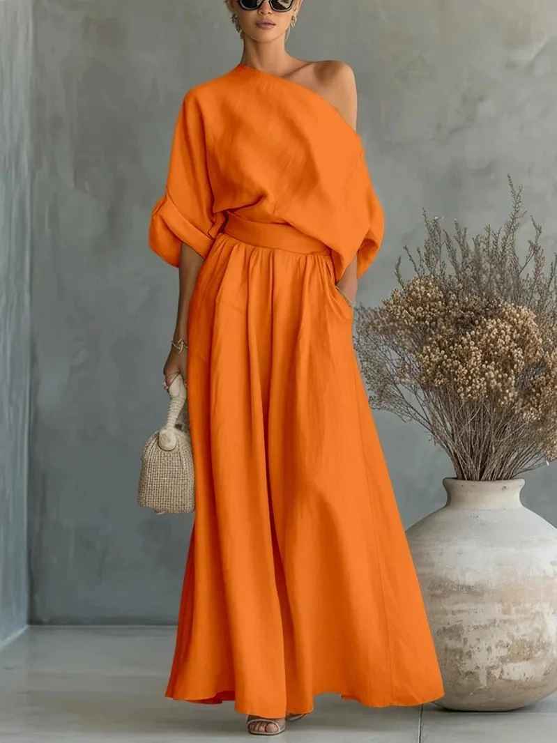 Lisa Off-Shoulder Set — side view