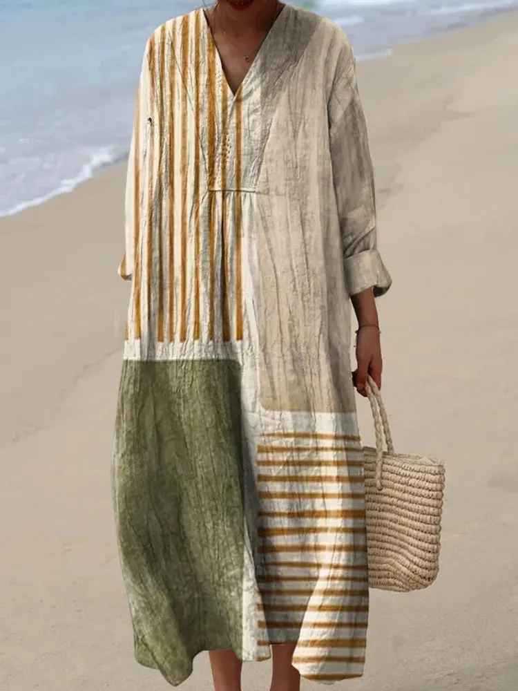 Allison Boho Maxi Dress — front view