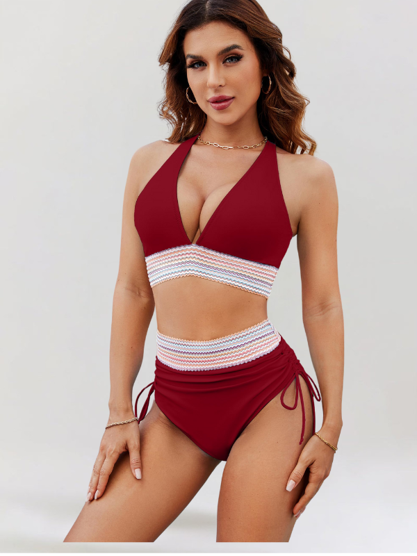 Lidia High-Waist Bikini Set — back view
