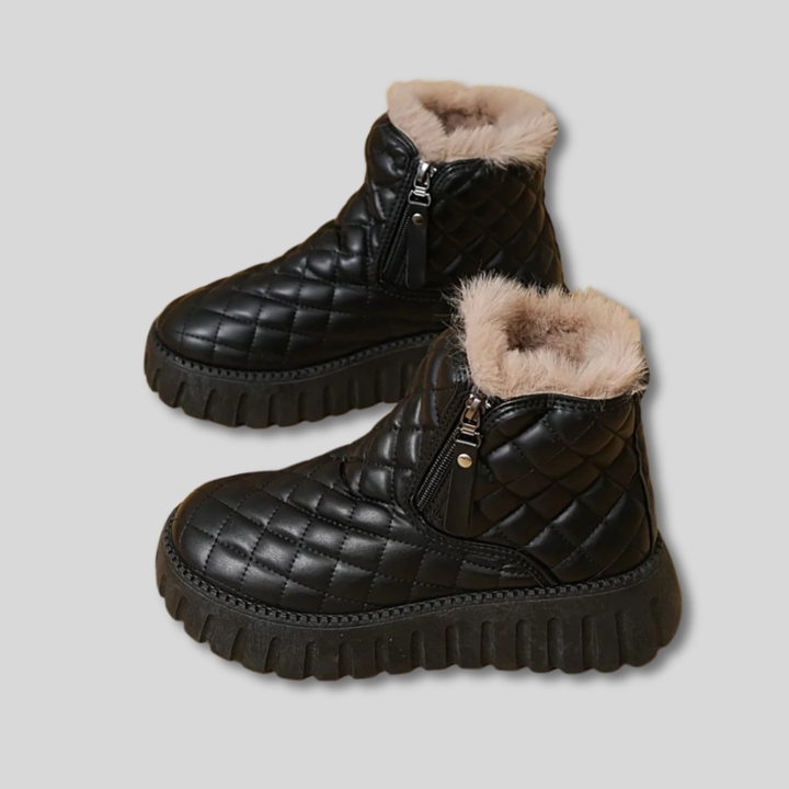 Fabienne | Women's Quilted Puffer Platform Winter Boots