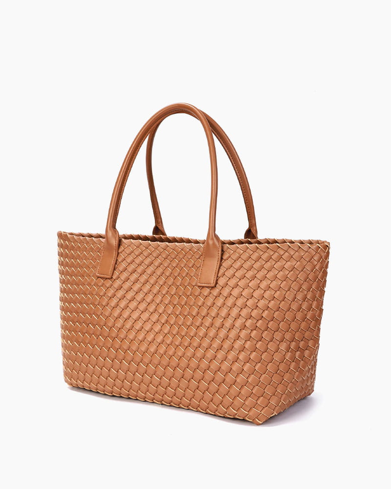 Chic Everyday City Handwoven Leather Tote