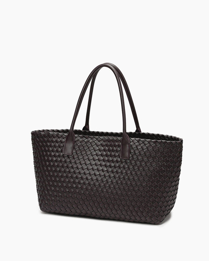 Chic Everyday City Handwoven Leather Tote
