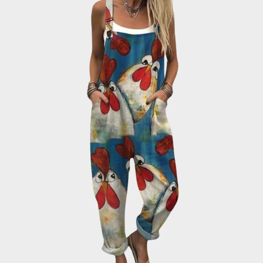 Relaxed Dungaree Jumpsuit — front view