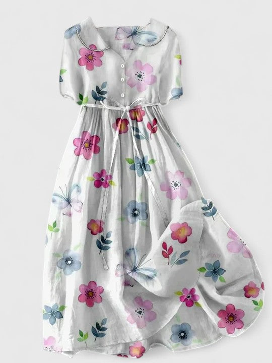 Olyndrah Spring Elegant Dress — front view