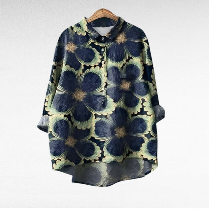 Katherine Colourful Summer Blouse — front view