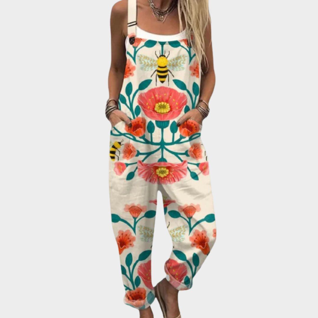 Relaxed Dungaree Jumpsuit — front view