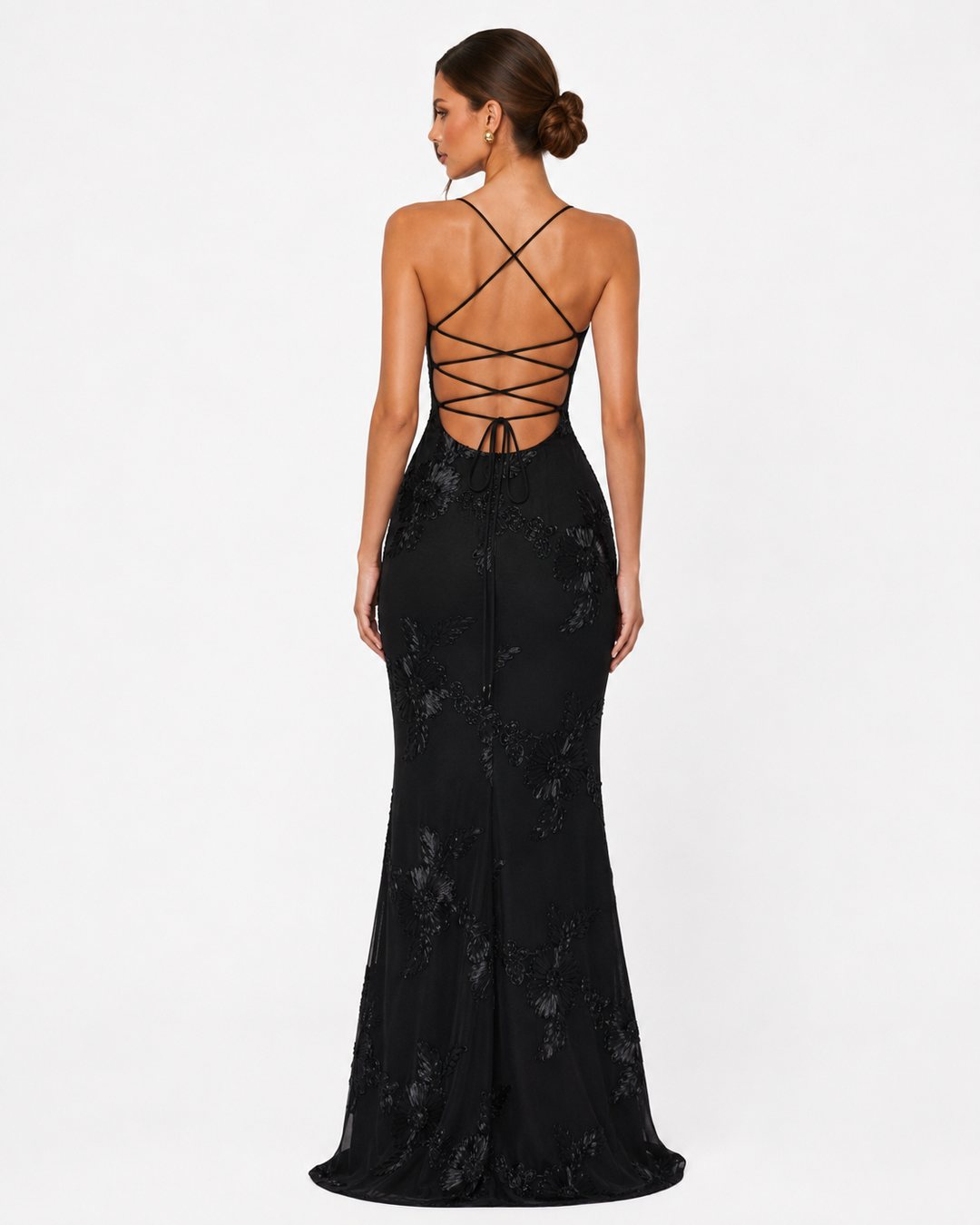 Rosalie Corset Gown - women's gown, full outfit view