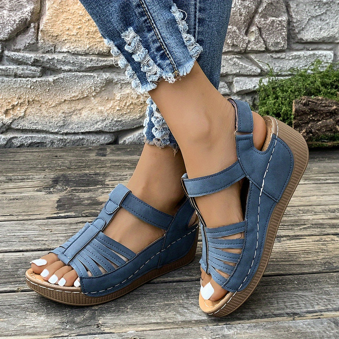 Amelia Orthopedic Wedge Sandals — detail view