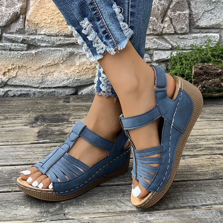 Amelia Orthopedic Wedge Sandals — detail view
