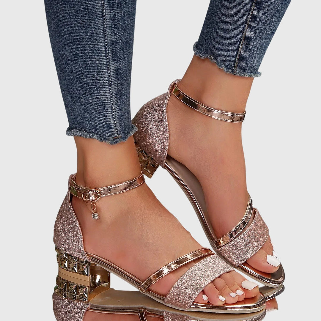 Alison Orthopedic Heeled Sandals — detail view