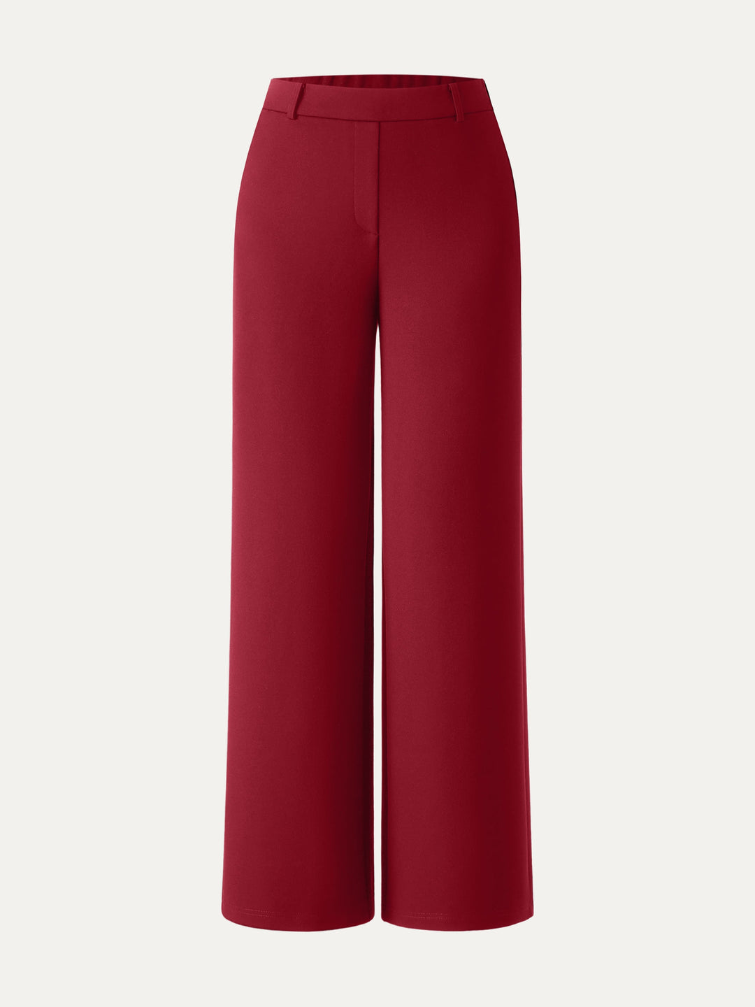 Ponte Mid-Rise Wide-Leg Pants with Pockets
