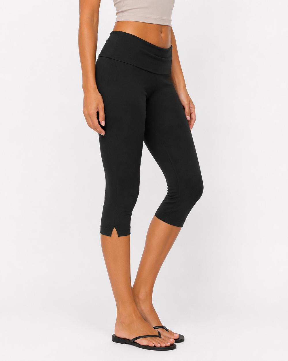 Luna Capri Leggings — women's bottoms, back view