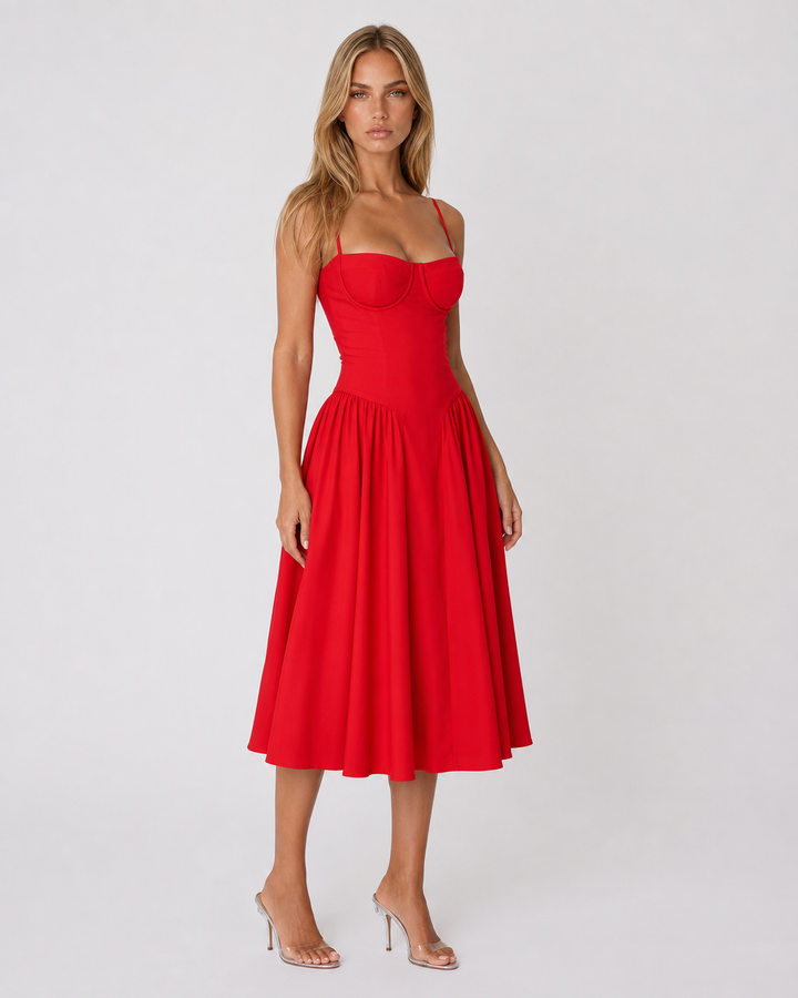 Amour Corset Midi — women's midi dress, color option 16