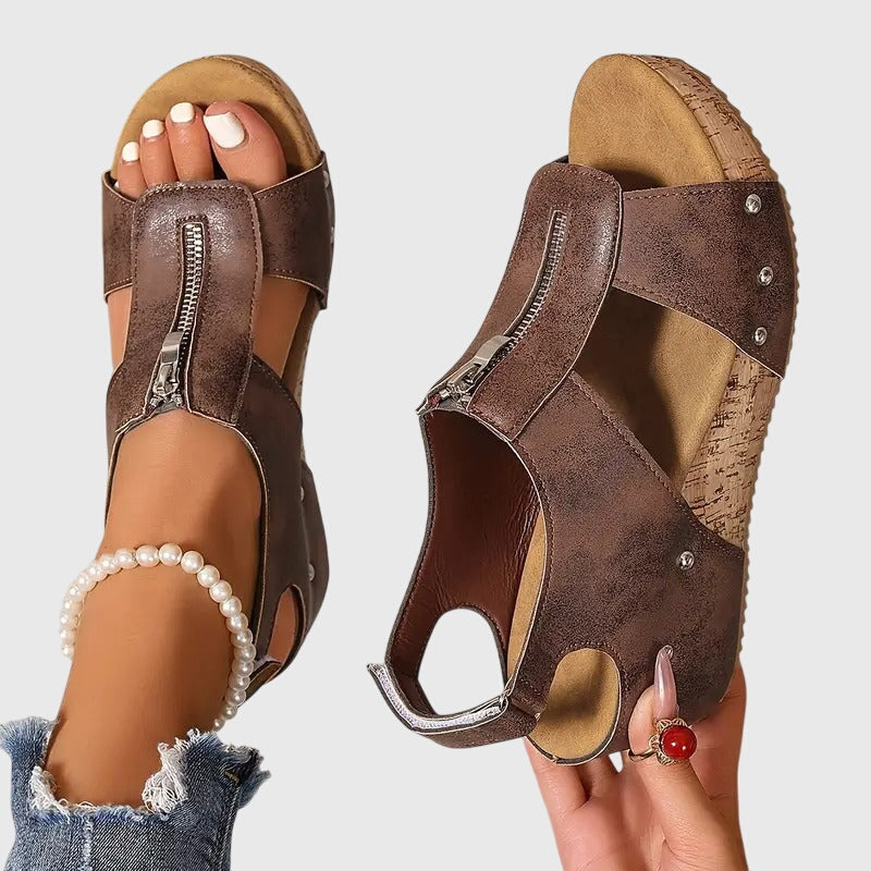Styla Orthopedic Sandals — back view