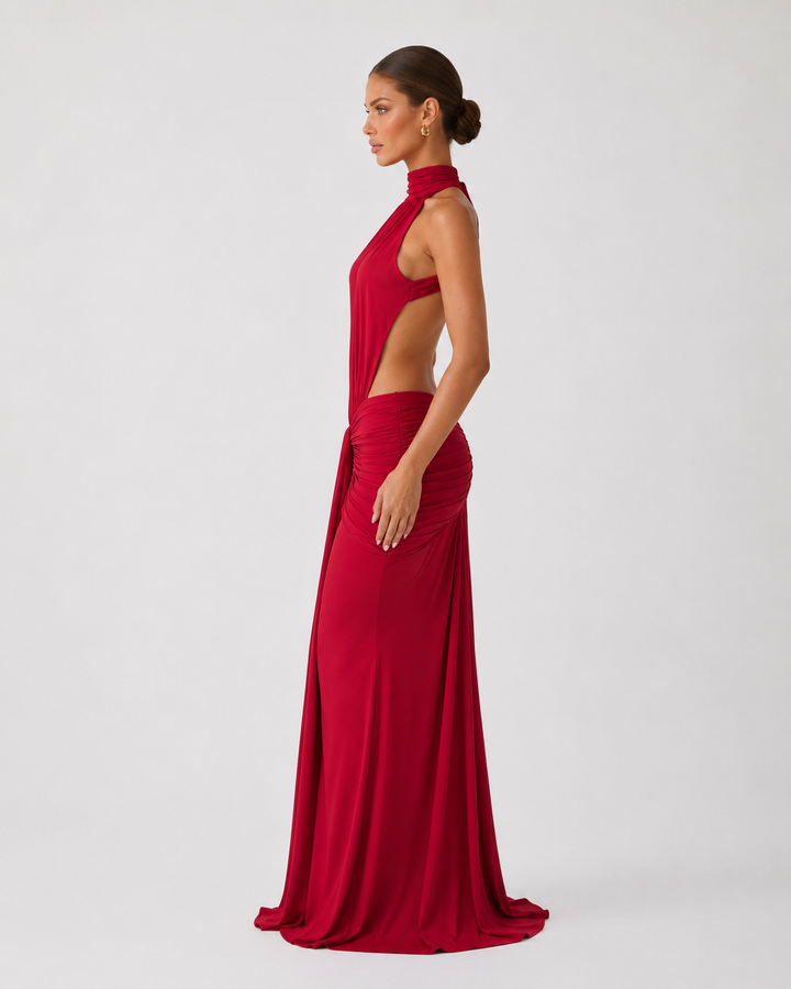 Scarlet Muse Gown - women's gown, styled with heels