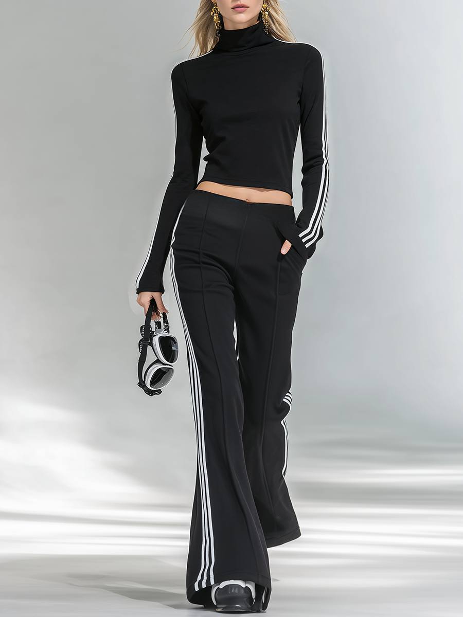 Czeslawa elegant collar outfit co-ord women – front view