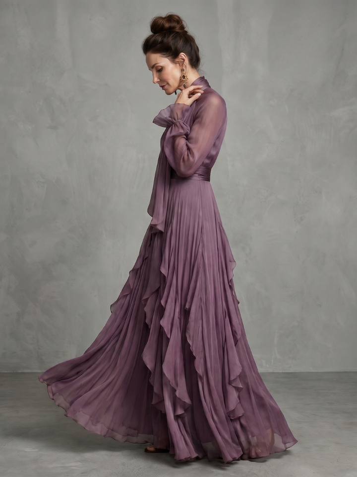 Demetria Maxi Dress — back view