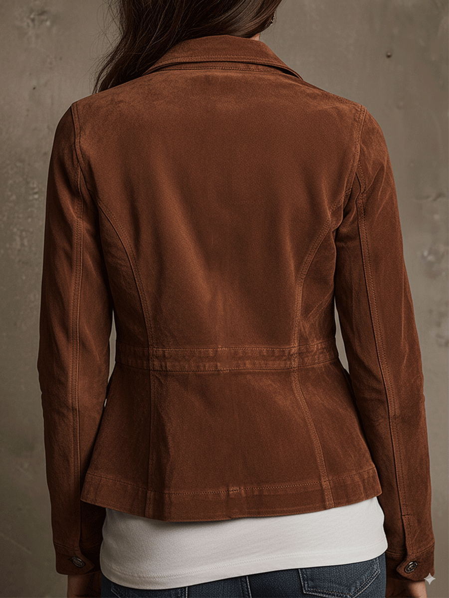 Vintage Brown Suede Utility Jacket | Harry & Kate London