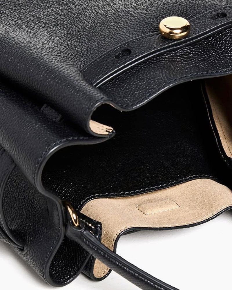 Women's Classic Leather Shoulder Bucket Bag