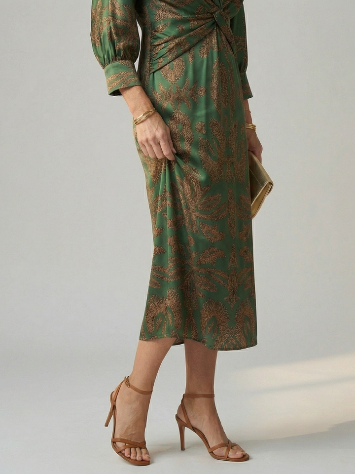 Lune Midi Dress — back view