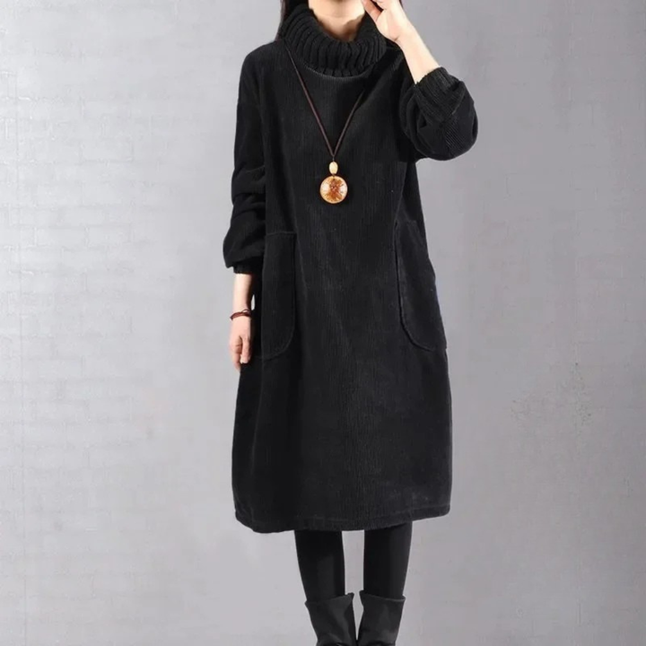 Marilyn winter dress layered look – cozy women's wardrobe essential