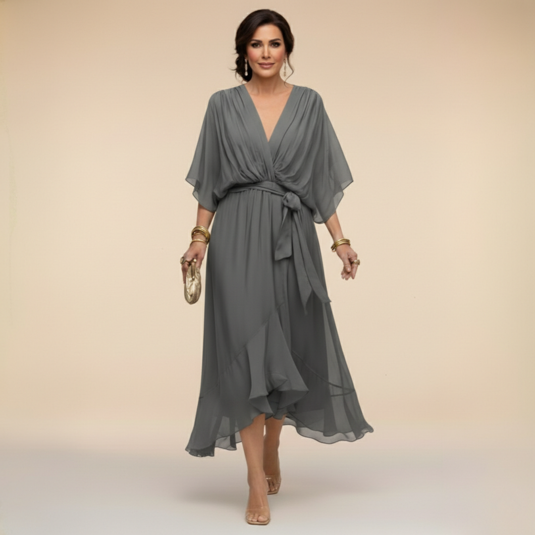 Bella - Flowing V-Neck Silhouette Dress