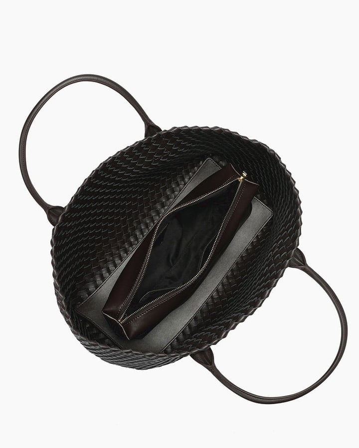 Chic Everyday City Handwoven Leather Tote