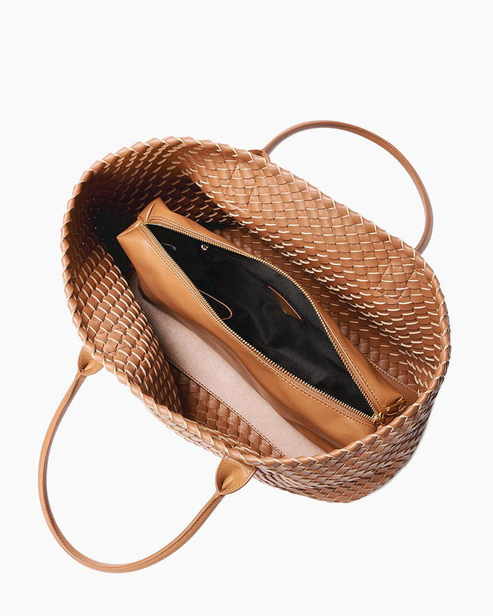 Chic Everyday City Handwoven Leather Tote